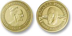 1000 coin in Greenland gold