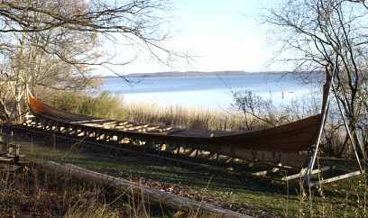 Viking ship near Roskilde Fjord