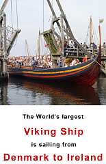 Viking ship Sea Stallion going from Denmark to Ireland